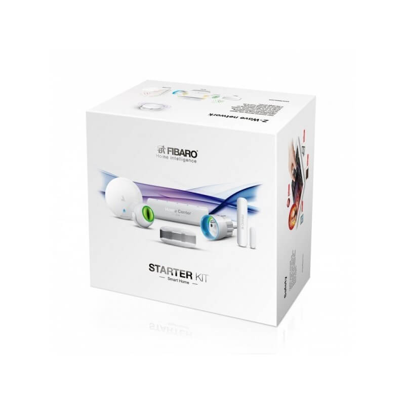 Pack de démarrage Fibaro Starter Kit Home Center Lite Z-Wave & 5 modules Z-Wave+ - 4FG-STARTERPACK-FR - Destockage