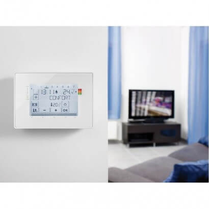 Thermostat radio CS + récepteur Somfy - Chauffage Gaz ou Collectif - 2401242A - Température
