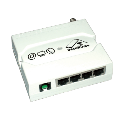 Boitier switch de distribution 4 sorties : TV-Ethernet-téléphone - SW4TVETTLBC - Internet