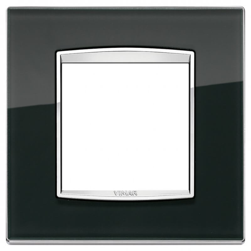Plaque Eikon Classic 2M Glass noir ice - 20642.C71 - Electrique Plaque Eikon Classic 2M Glass noir ice - 20642.C71 - Electrique
