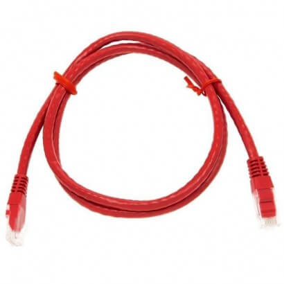 Cordon RJ45 Grade 3 - Lg : 0.8m rouge - CR603B0.8RG - Internet