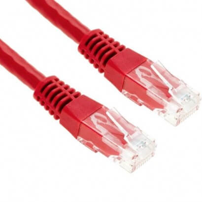 Cordon RJ45 Grade 3 - Lg : 0.8m rouge - CR603B0.8RG - Internet