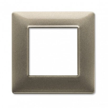 Plaque simple Plana - bronze métallisé - 14642.26 - Electrique