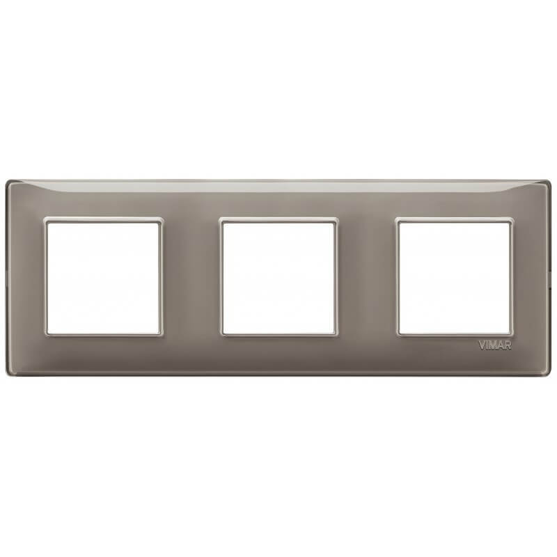 Plaque Plana 2+2+2 Reflex cendre - entraxe 71 - 14644.40 - Electrique Plaque Plana 2+2+2 Reflex cendre - entraxe 71 - 14644.40 - Electrique