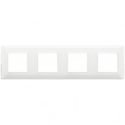 Plaque Plana 2+2+2+2 techn. Blanc - entraxe 71 - 14669.01 - Electrique