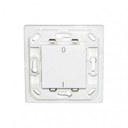 Interrupteur Plana simple I/O - blanc - sans plaque - VITA1001IOSP - Electrique