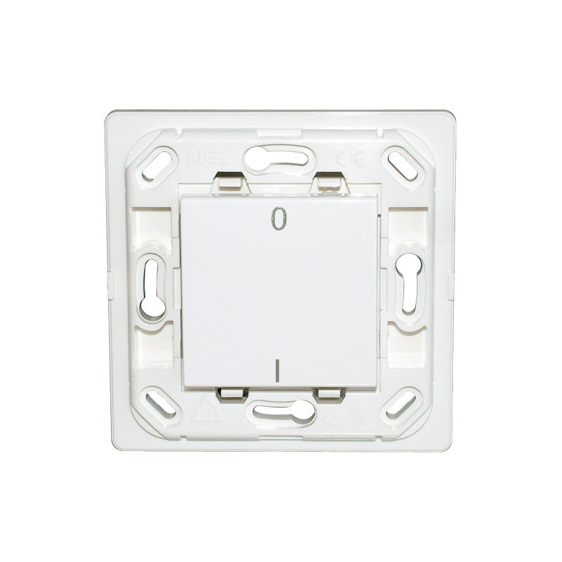 Interrupteur Plana simple I/O - blanc - sans plaque - VITA1001IOSP - Electrique