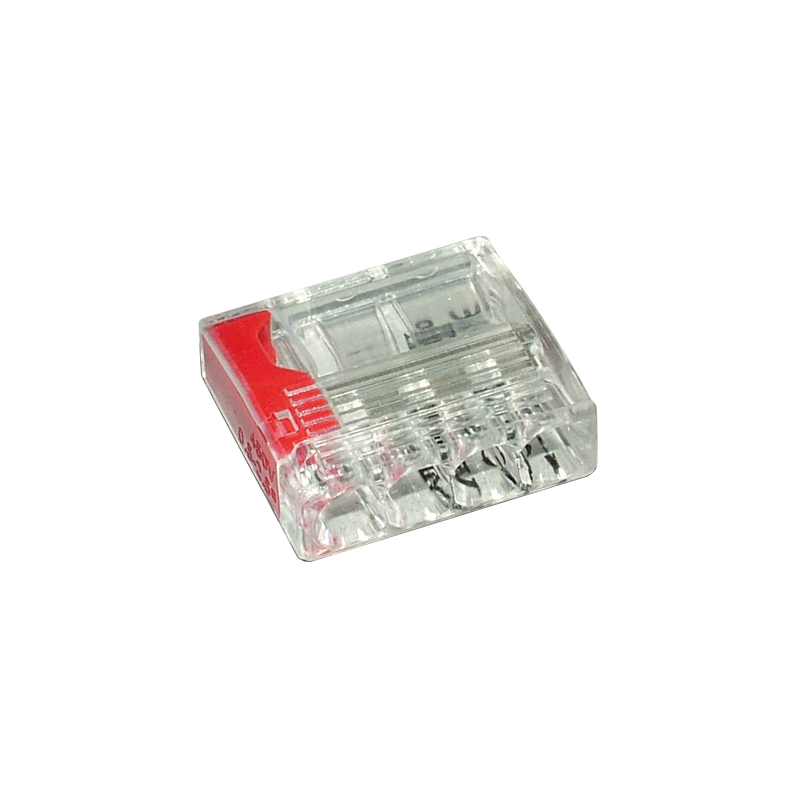 Borne de connexion automatique 4 entrées boite de 100 - C2073-204 - Electrique Borne de connexion automatique 4 entrées boite de 100 - C2073-204 - Electrique