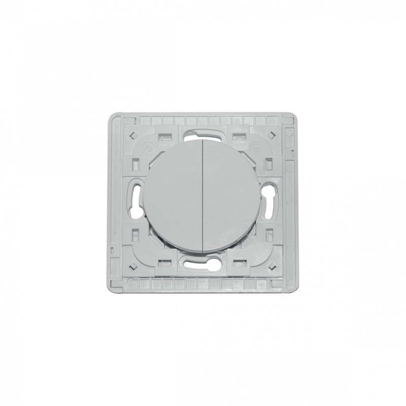 Interrupteur Enocean ODACE Touch double - blanc - sans plaque - ODCA2002SP - Electrique