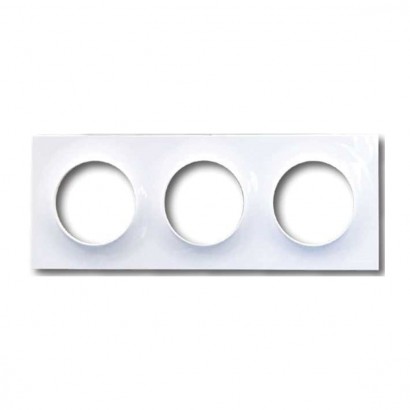 Plaque Simple Blanc Odace Touch - S520806 - Electrique