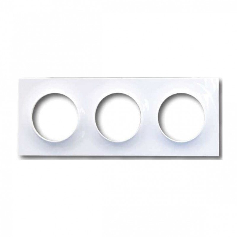 Plaque Simple Blanc Odace Touch - S520806 - Electrique