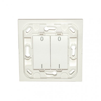 Interrupteur Eikon double I/O - blanc - sans plaque - VITA2002IOSP - Electrique