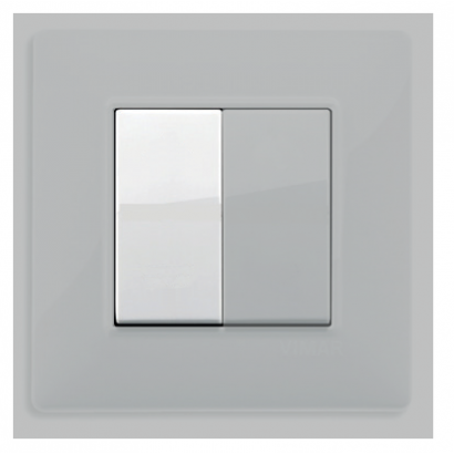 Touche 1 module éclairage pour interrupteur Plana double, connecté Enocean, Bluetooth, Zigbee - FO2008-SAV - Electrique